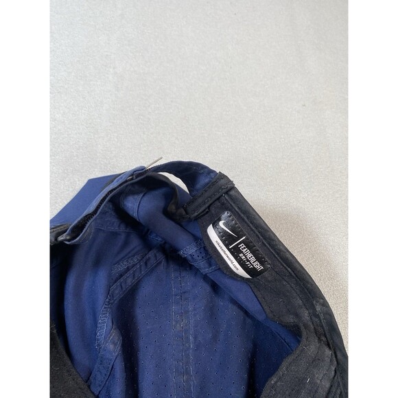 Nike Featherlight Dri-fit Hat Panel Cap Lot Of 2 Blue White - Picture 5 of 6